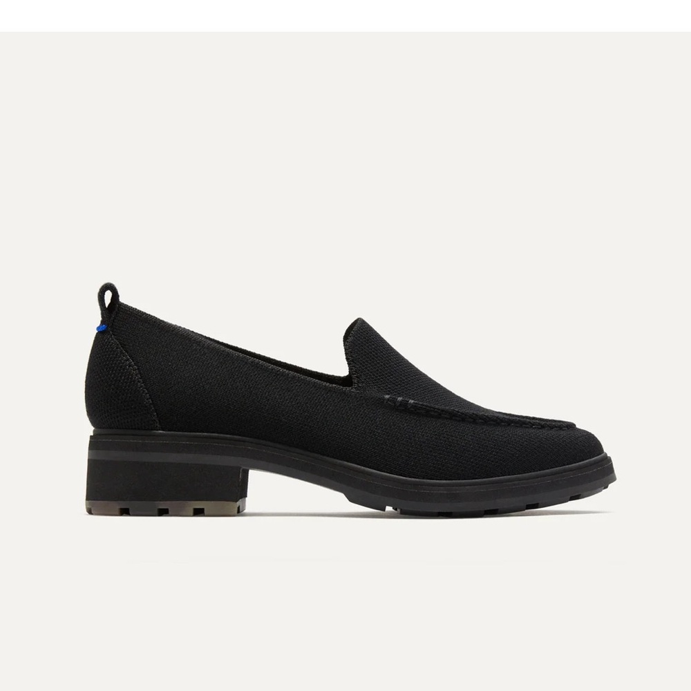 Rothy’s Lug Sole Loafer 9.5 Black like new
